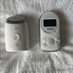 White Portable Audio Monitor 2 way talk